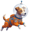 MamaRadar astronaut mascot